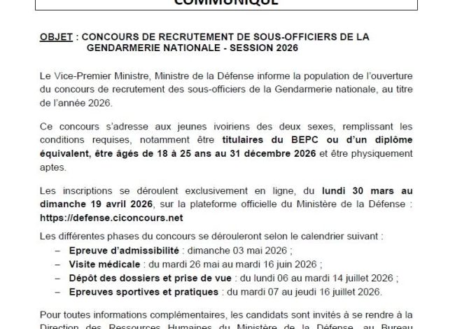 Declaration du Directeur du CNDH