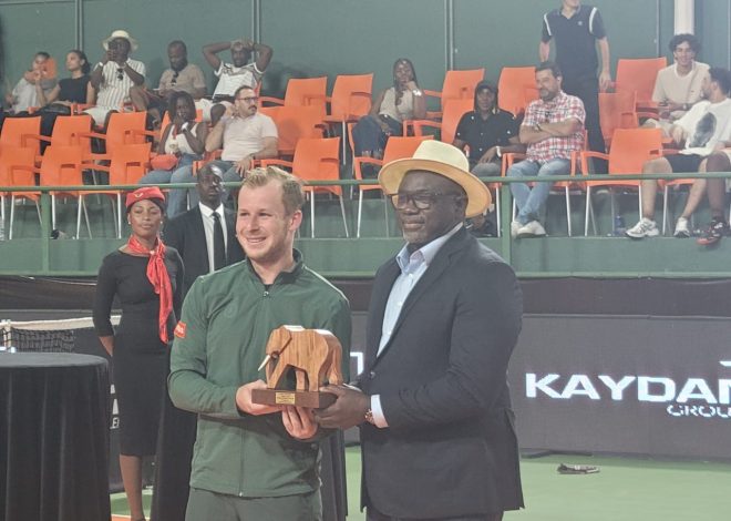 FINALE ATP CHALLENGER 50 À ABIDJAN / LE BELGE ONCLIN GAUTHIER REMPORTE LA VICTOIRE